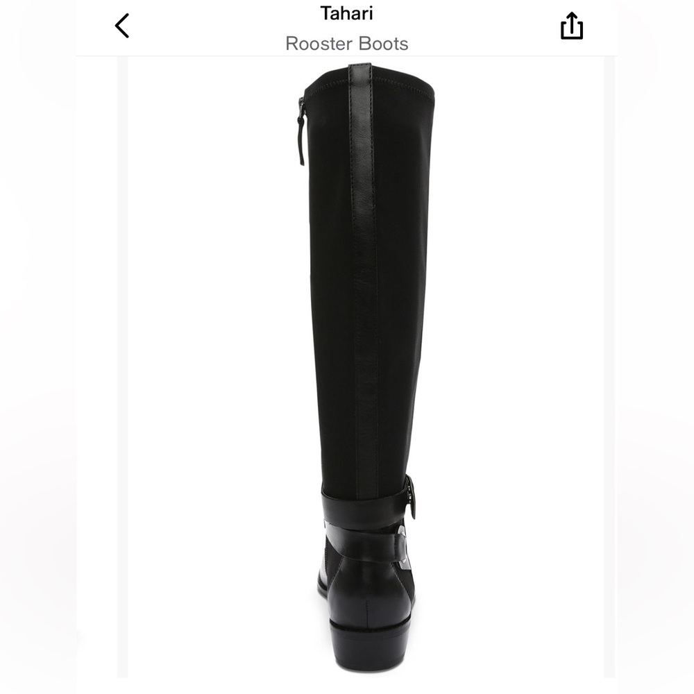 Elegant Black Knee-High Boots - Picture 11 of 13